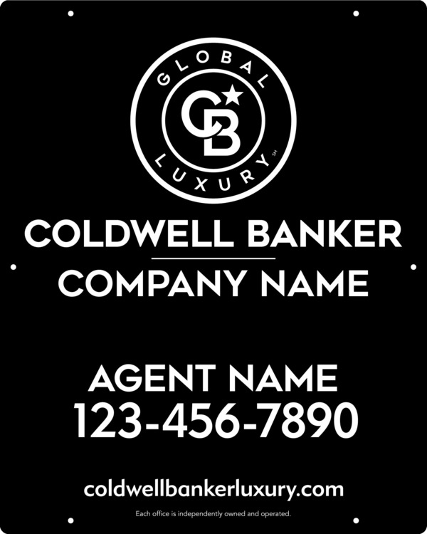 Agent Hanging Sign Panel, 30h x 24w, Steel