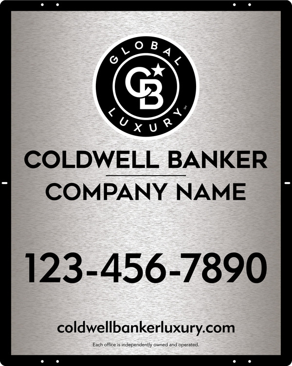 Office Sign Panel, 30h x 24w, 3MM Brushed Aluminum Composite