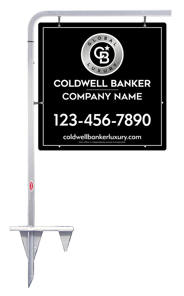 Tubular Stake and Office Sign Panel Unit, 24h x 24w, 3MM Aluminum Composite