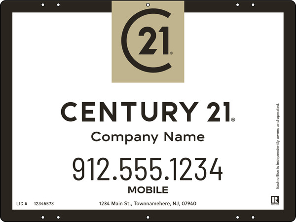 Aluminum Office Panel 18x24 - Century 21 | Lowen Sign