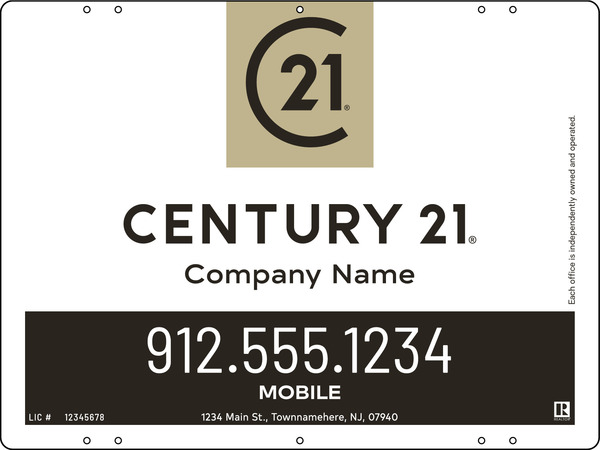 Aluminum Office Panel 18x24 - Century 21 | Lowen Sign