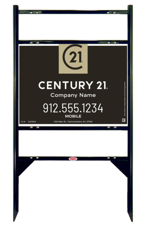 Thor Frame 18x24 Steel Dual Rider Classic Office - Century 21 | Lowen Sign