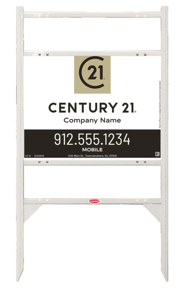 Thor Frame 18x24 Aluminum Composite Dual Rider Modern Office - Century 21 | Lowen Sign