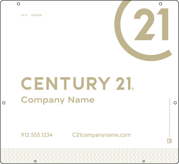 Reflective Hanging Sign Panel, 22h x 24w, 3mm Aluminum Composite