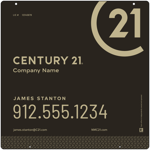 Aluminum Composite Hanging Panel 24x24 DF - Century 21 | Lowen Sign