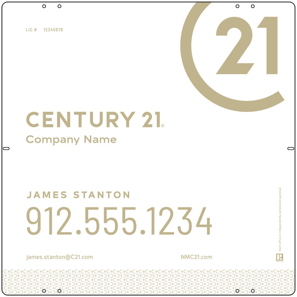Aluminum Composite Yard Panel 24x24 DF - Century 21 | Lowen Sign