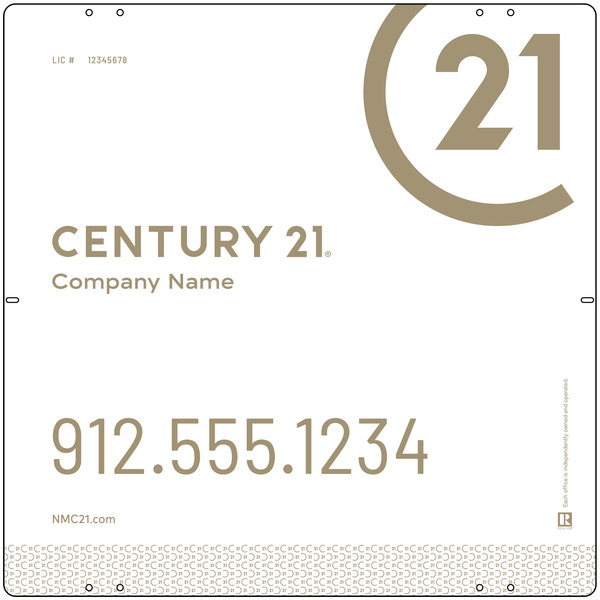 Reflective Panel 24x24 Aluminum Composite DF Heritage  - Century 21 | Lowen Sign