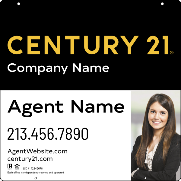 Steel Hanging Panel 24x24 DF - Century 21 | Lowen Sign