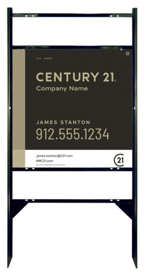 Thor Frame Unit 24x24 Aluminum Gold - Century 21 | Lowen Sign