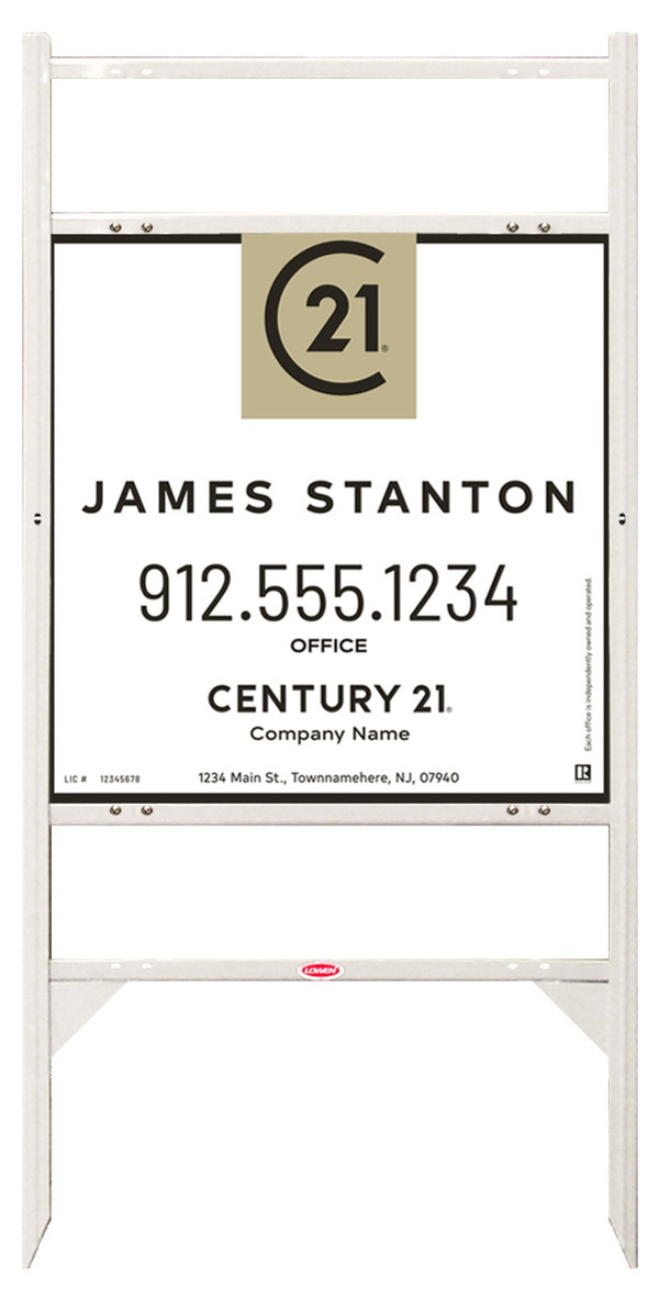 Thor Frame Unit 24x24 Aluminum Agent Centric - Century 21 | Lowen Sign