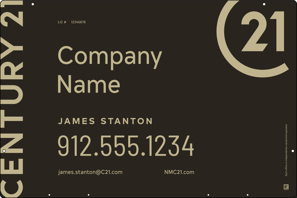Steel Hanging Panel 24x36 DF - Century 21 | Lowen Sign
