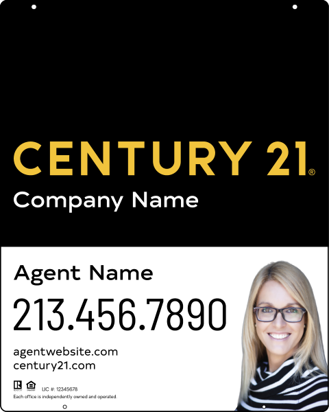 Steel Hanging Panel 30x24 DF - Century 21 | Lowen Sign