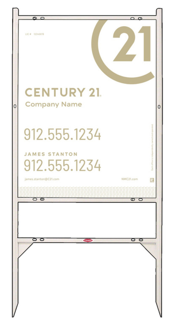 Gibraltar Frame 30x24 Steel Executive White - Century 21 | Lowen Sign