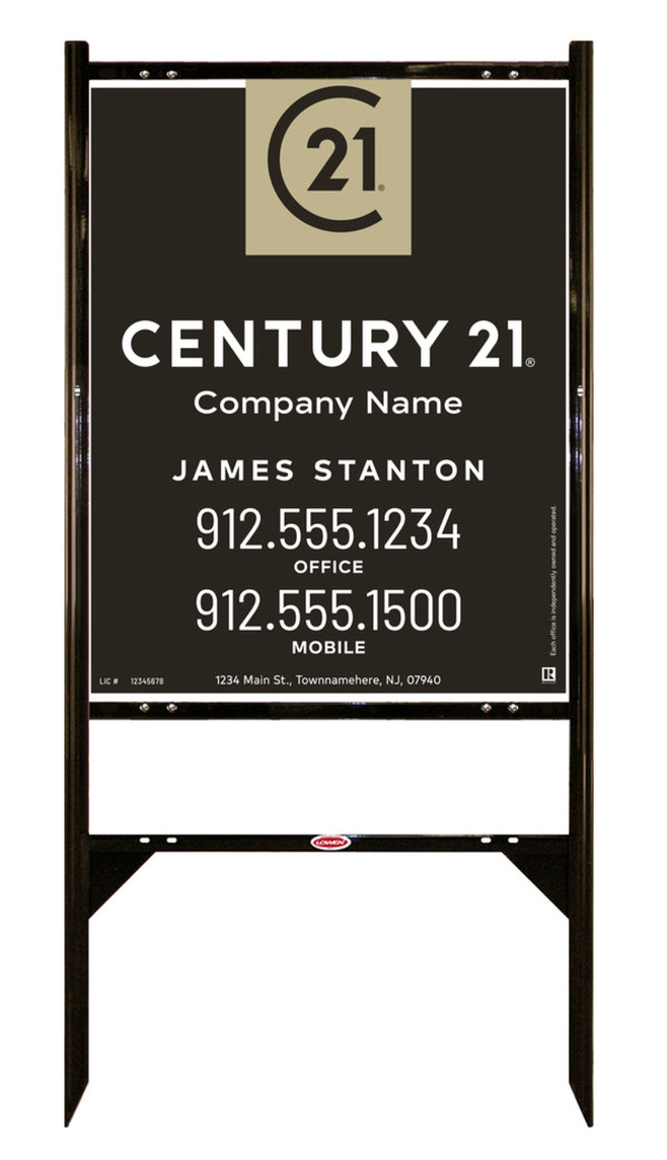 Gibraltar Frame Unit 30x24 Aluminum Composite Agent Listing - Century 21 | Lowen Sign