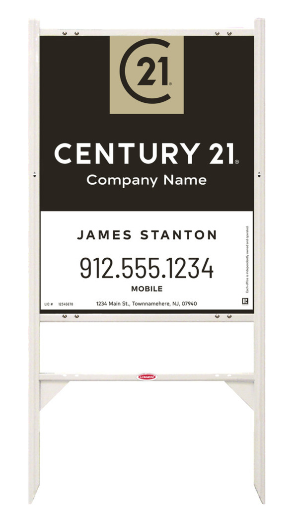 Gibraltar Frame Unit 30x24 Aluminum Composite Agent Property Standard - Century 21 | Lowen Sign