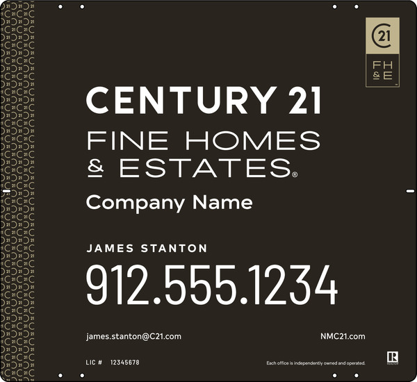 Steel Yard Sign Panel 22x24 DF - Century 21 | Lowen Sign