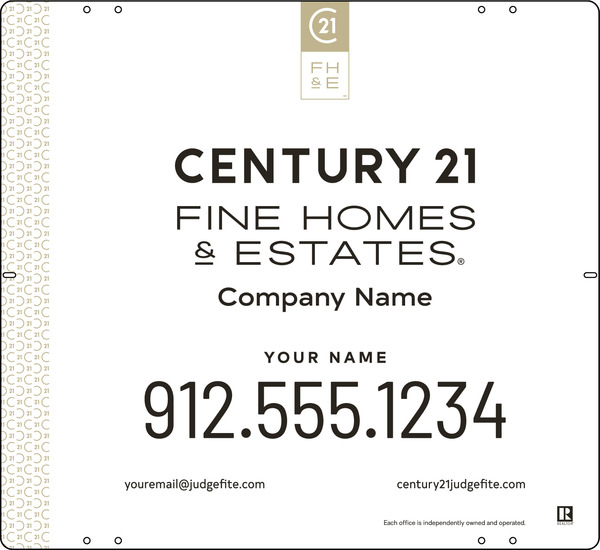Steel Yard Sign Panel 22x24 DF - Century 21 | Lowen Sign