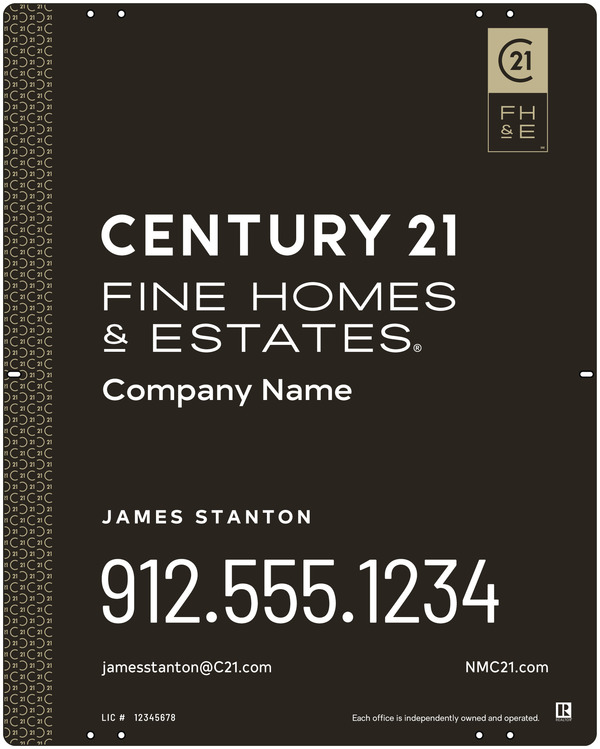 Steel Yard Sign Panel 30x24 DF - Century 21 | Lowen Sign