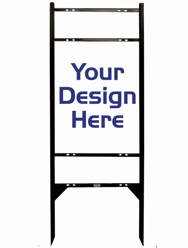 real estate Angle Iron Frame and panel unit for 2 Rider Inserts, 24 GA steel 24h x 18w