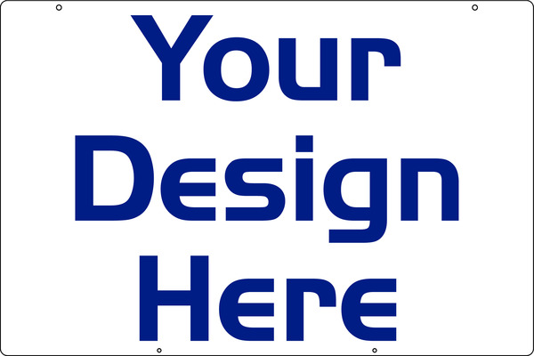 Real Estate Hanging Sign Panel with grommets, 20ga Steel 24h x 36w