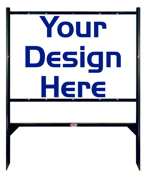 Angle Iron Frame and Sign Unit, 24h x 36w, Steel