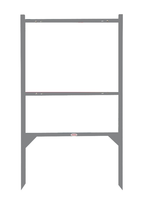 Angle Iron Sign Frame, 18h x 24w - Gray