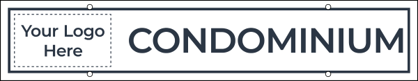 Copy w Logo Hanging Sign Riders, 6h x 30w, 4mm corrugated plastic