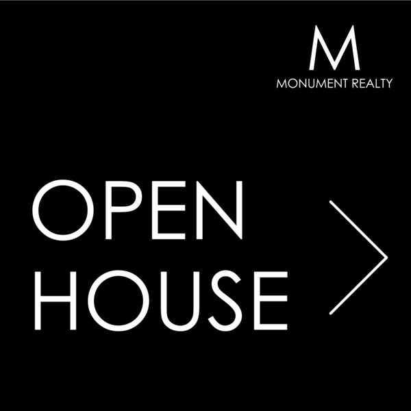 Directional Open House Sign Panel, 18h x 24w, 4mm Corrugated Plastic