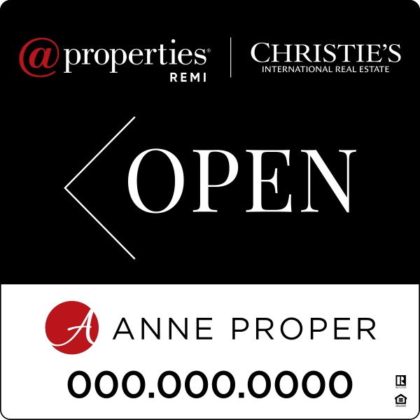 Replacement Open w Logo & Phone Sign Panel, 20h x 20, 3MM Aluminum Composite