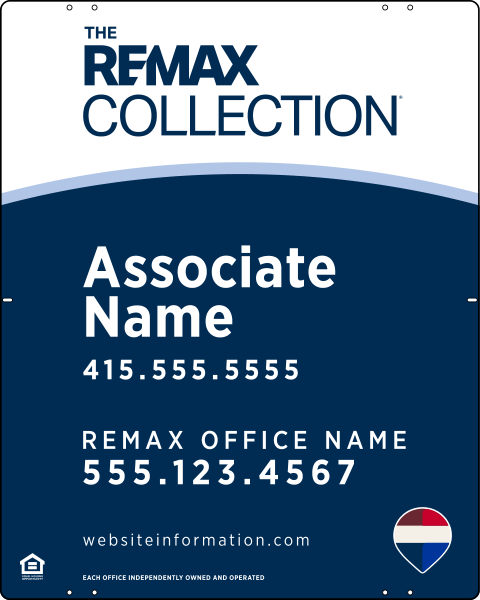 Collection Associate Name Panel, 30h x 24w, .040 Aluminum